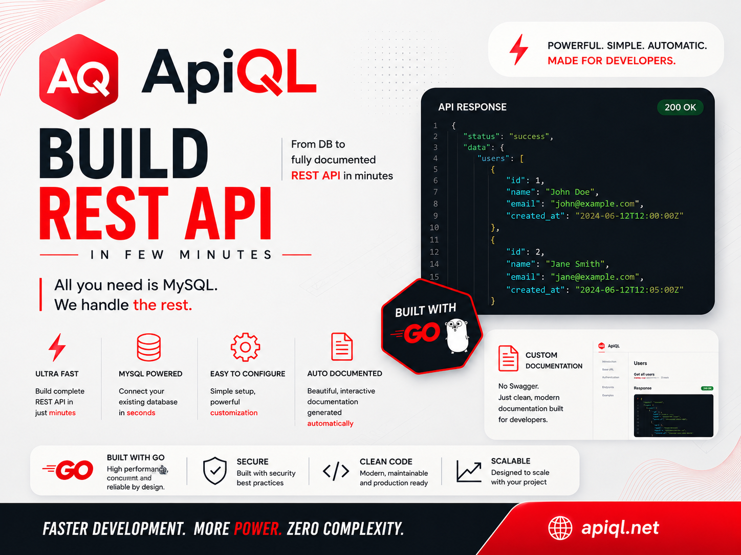 ApiQL - build REST API in few minutes